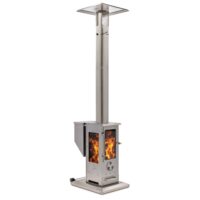 Revere Large Outdoor Fireplace – Now Available at Sundek of Charlotte The Revere Large Outdoor Fireplace, proudly offered by Sundek of Charlotte, combines exceptional heating power with a sleek, modern design to elevate any outdoor space. This 90,000 BTU free-standing heater is perfect for large patios or backyards, providing a 12-ft heating radius and an inviting ambiance for gatherings of any size. Crafted from 100% stainless steel, the Revere Fireplace is built for durability and style. Its three-sided viewing windows, measuring 7.5” x 14.5”, allow everyone to enjoy the mesmerizing flames, creating a warm and welcoming environment. Completely non-electric and portable, it operates using gravity and natural draft, making it a convenient and reliable heating solution.